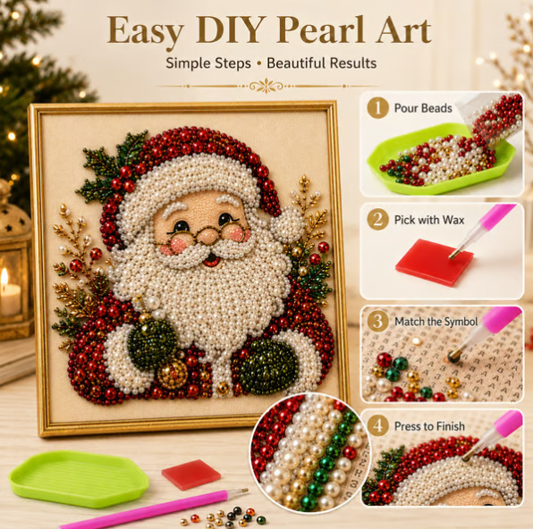 Art Craft For Christmas - Noel İnci Elmas Boyama Sanat Seti