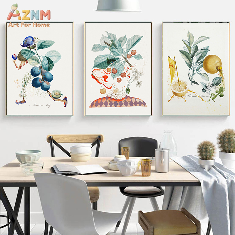 Art Craft Toys - AZNM Gerçeküstü Botanik Meyve Figürü Kanvas