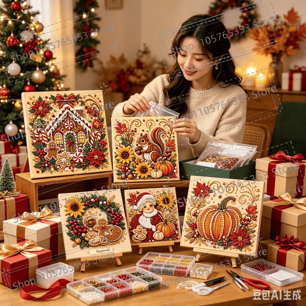 Art Craft For Christmas - 2026 Kendin Yap Noel İnci Elmas