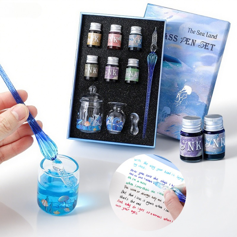 Calligraphy Pen Set - 10 adet divit kalem seti okyanus