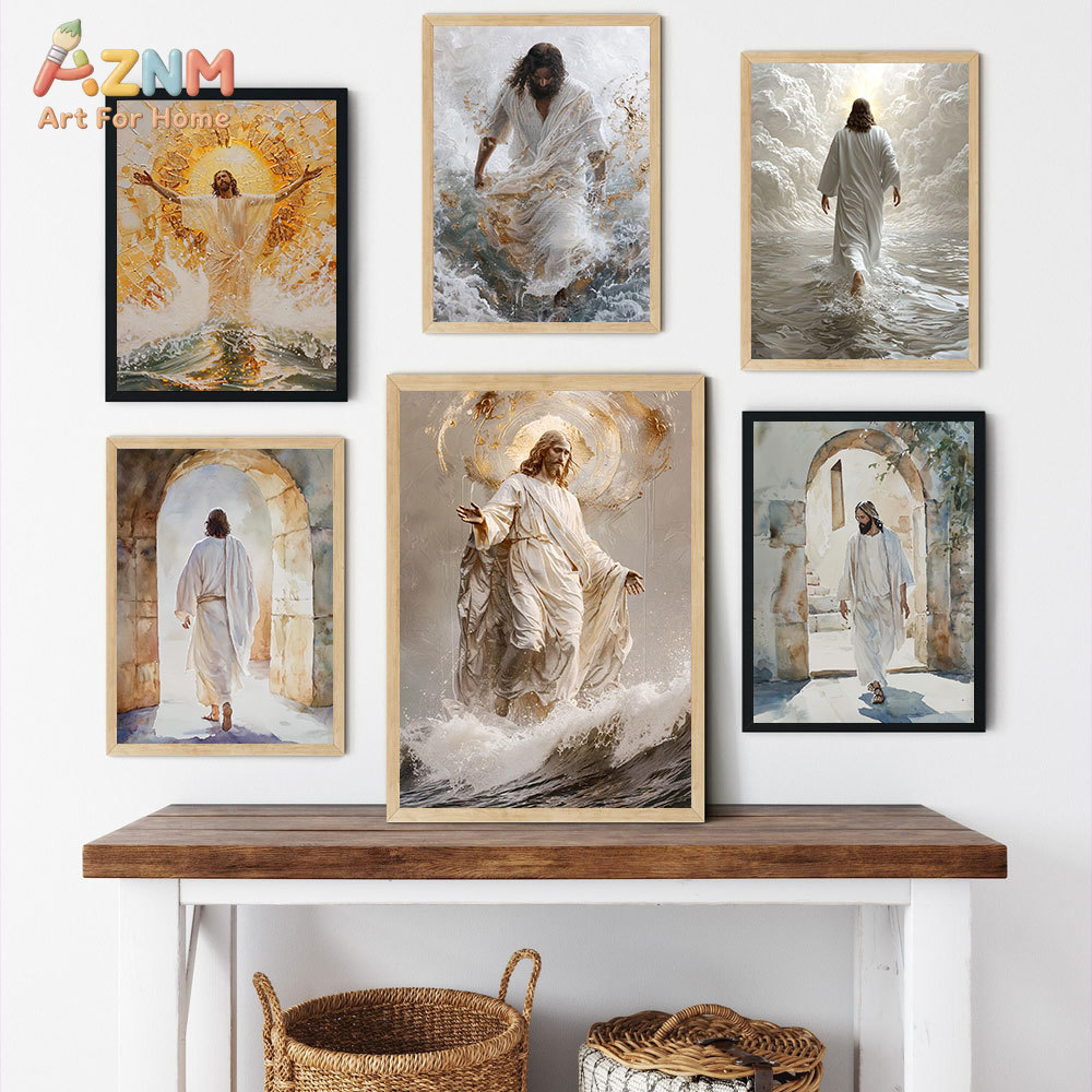 Art Craft Toys - AZNM İsa Mesih Kanvas Tablo Suda