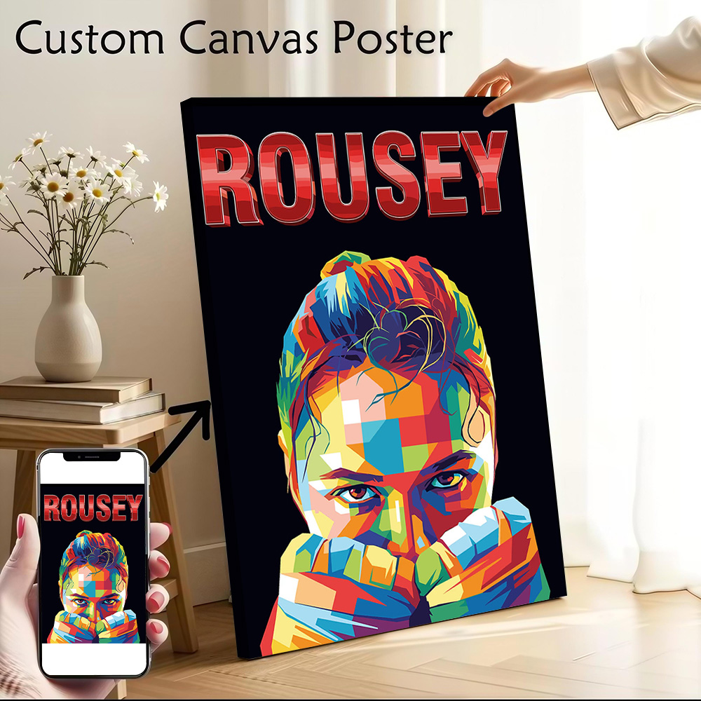 Art Craft Toys - Rousey: Ronda Rousey Pop Art Portre