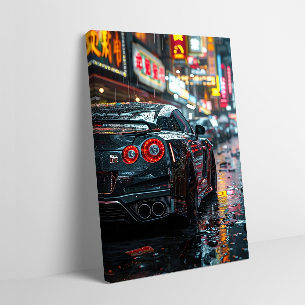 Art Craft Toys - GTR R35 Sokak Şehir Posteri Özelleştirilebilir