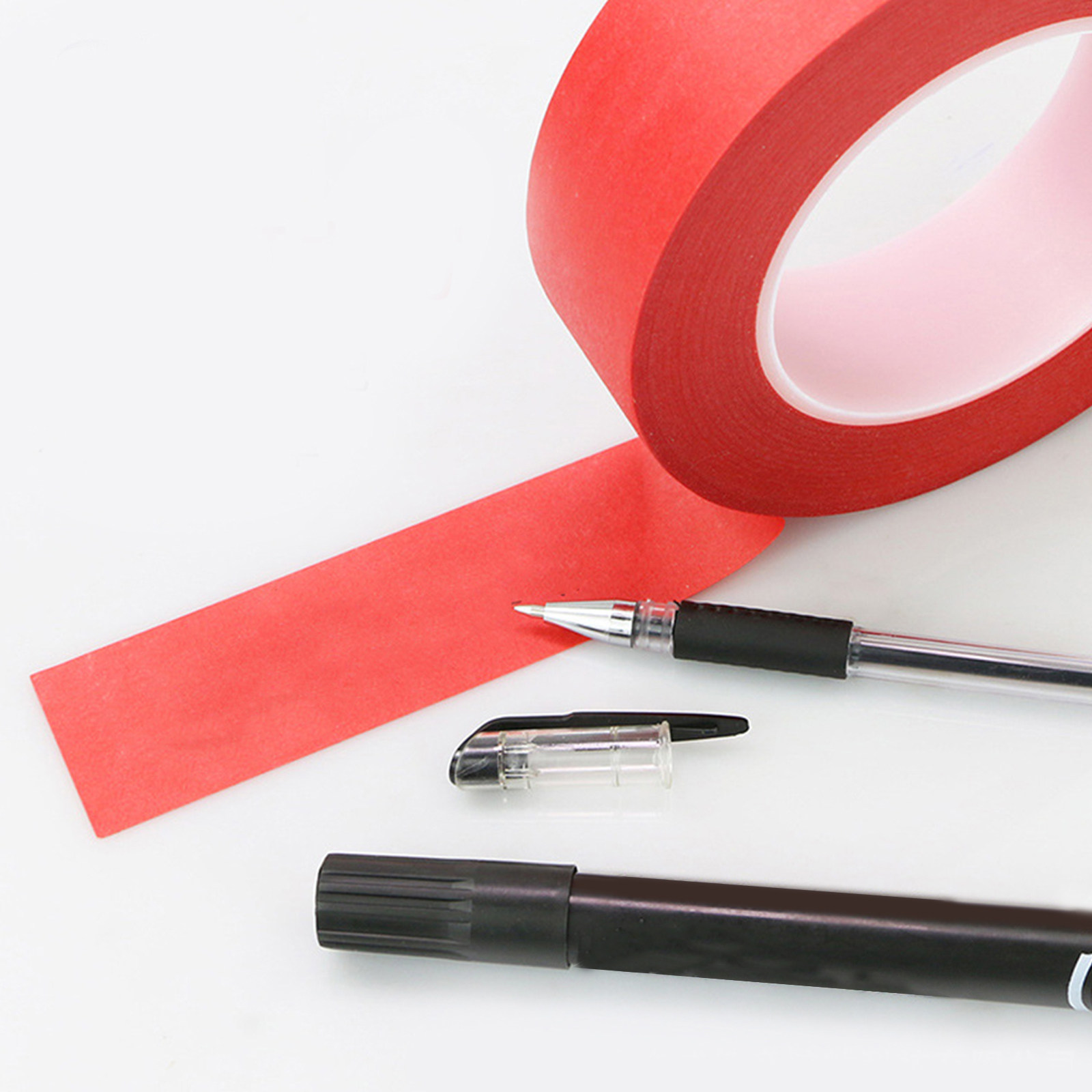 Art Craft Activities - 3 Adet Kırmızı Maskeleme Bandı, Yüksek