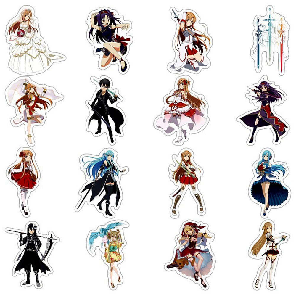 1 paket Anime Etiket Sword Art - Art Craft Toys incelemesi ve fiyatı