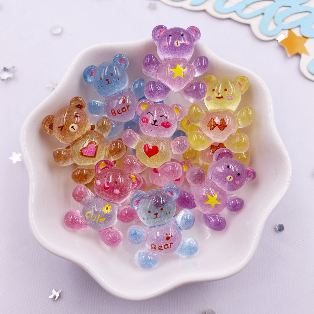 20 adet reçine Glitter Kawaii  - Tv Art And Craft incelemesi ve fiyatı