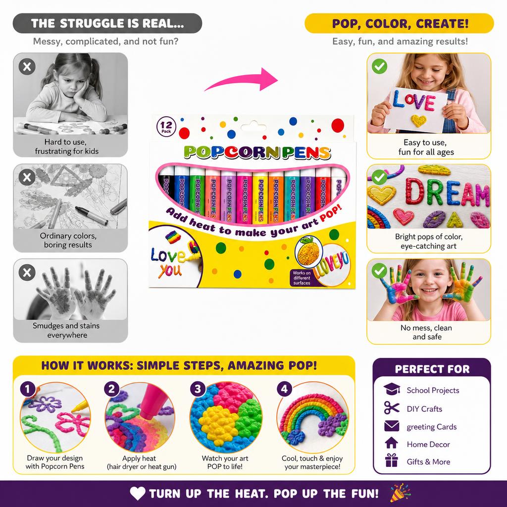 12 Renkli 3D Sihirli Isıya Duy - Art Craft Activities incelemesi ve fiyatı