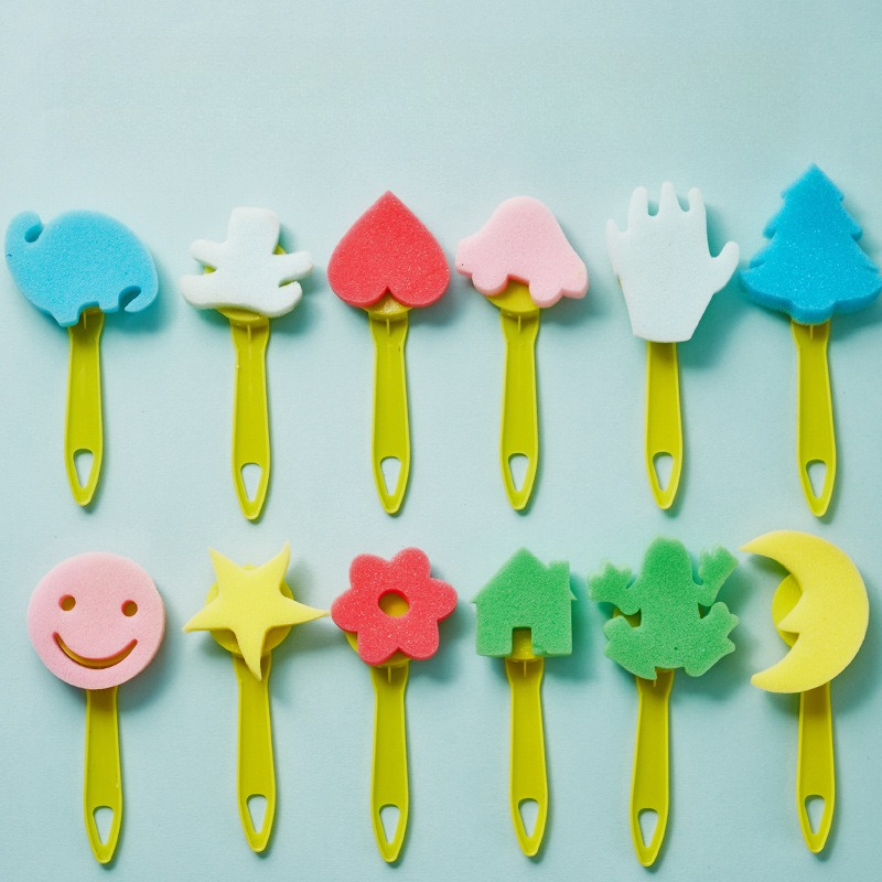 12 Parça Sanat Resim Sünger Fı - Art Craft Activities incelemesi ve fiyatı