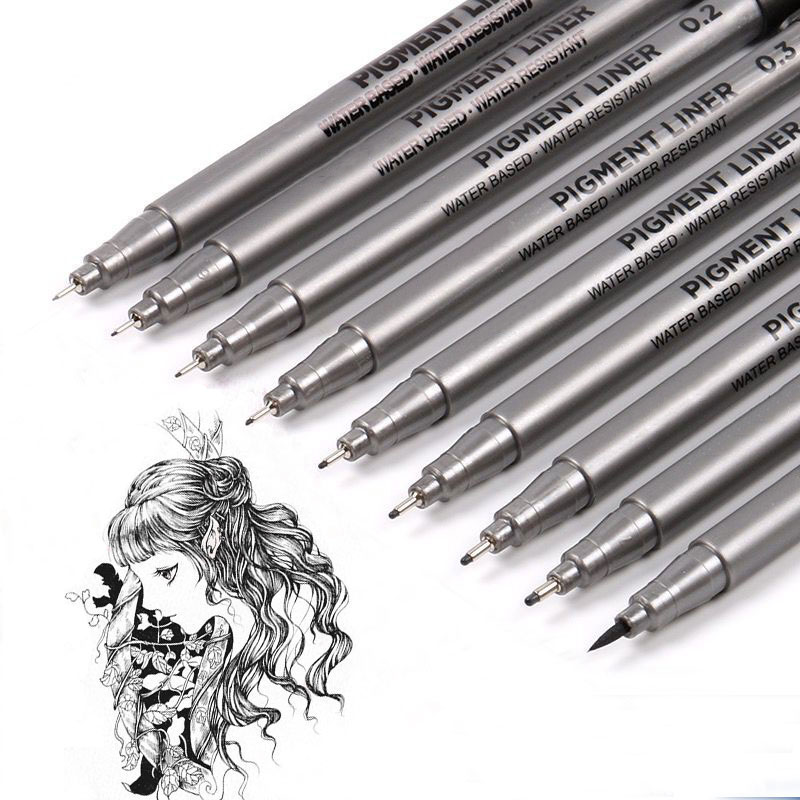 9 adet/takım Pigment Liner Mik - Calligraphy Pen Set incelemesi ve fiyatı