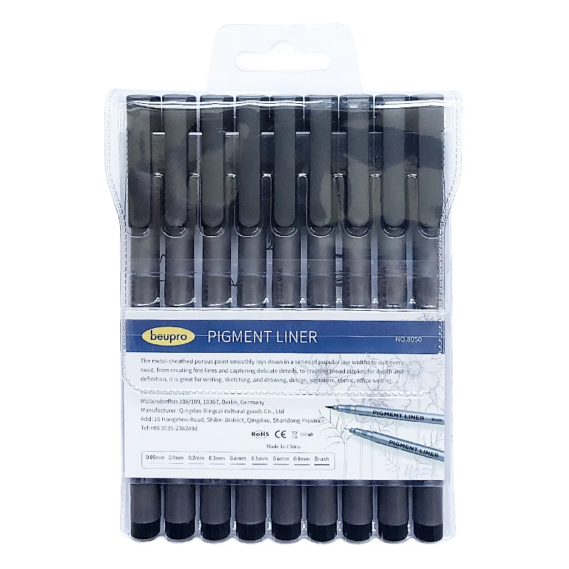 9 adet/takım Pigment Liner Mik - Calligraphy Pen Set incelemesi ve fiyatı