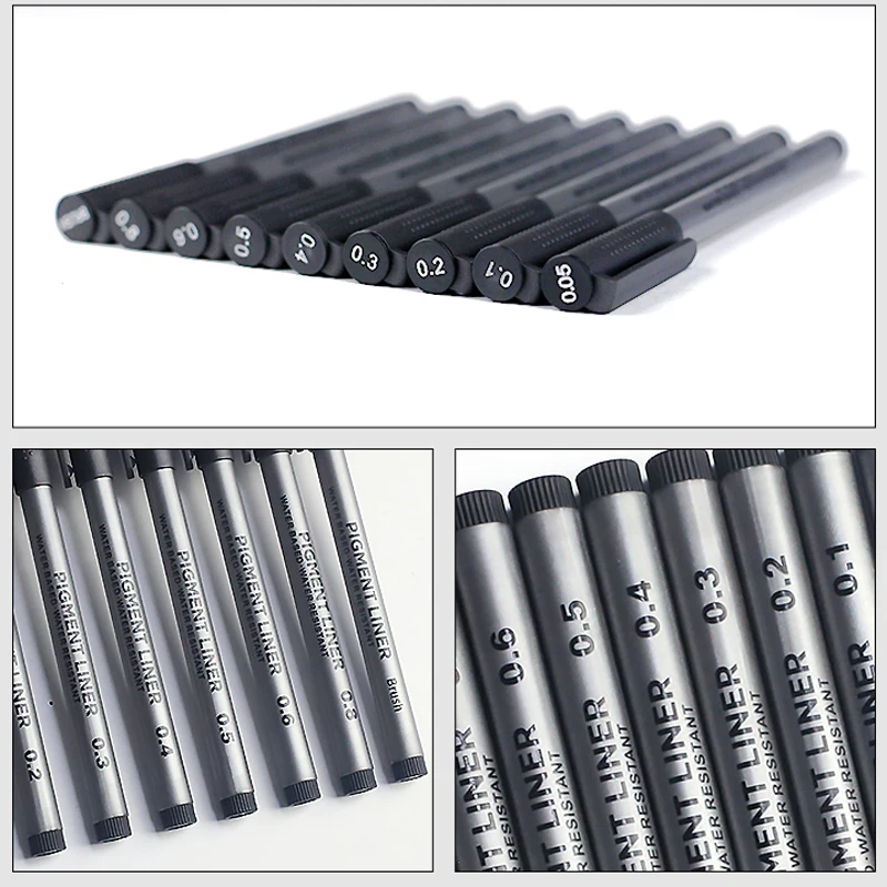 9 adet/takım Pigment Liner Mik - Calligraphy Pen Set incelemesi ve fiyatı