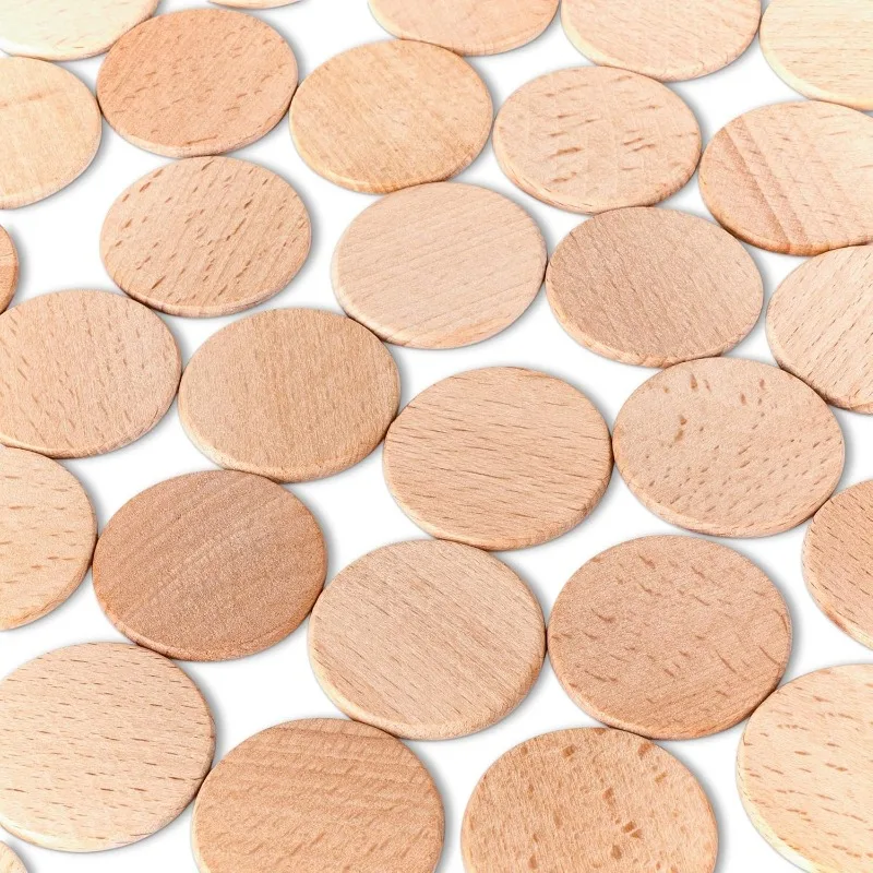 50 adet yuvarlak bitmemiş ahşa - Art Craft Board incelemesi ve fiyatı